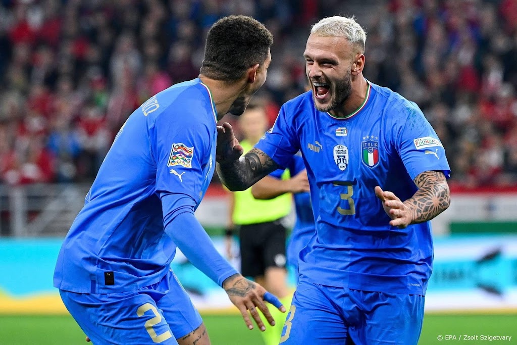 Italië na uitzege op Hongarije naar finaleronde Nations League