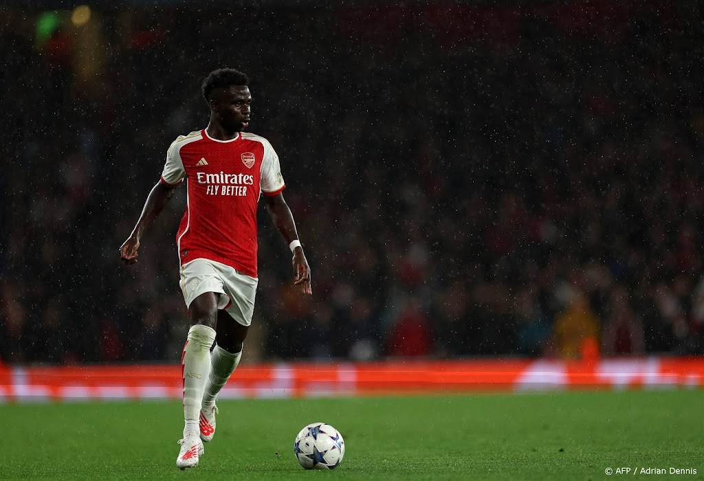 Arsenal komende twee duels mogelijk zonder aanvaller Saka