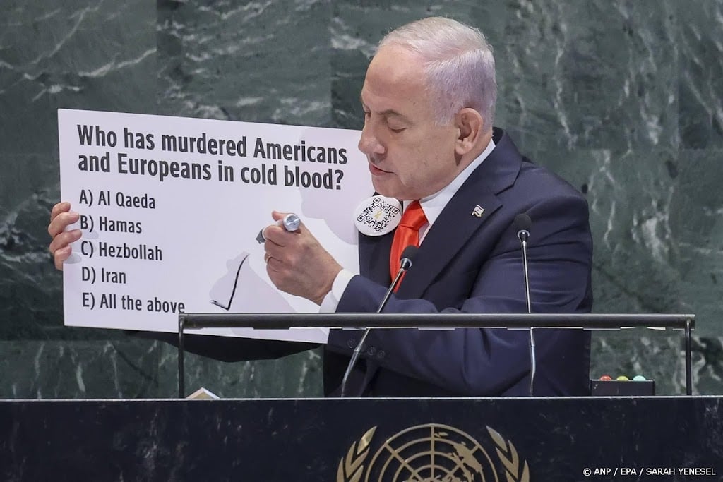 Netanyahu noemt erkennen Palestijnse staat beloning voor Hamas