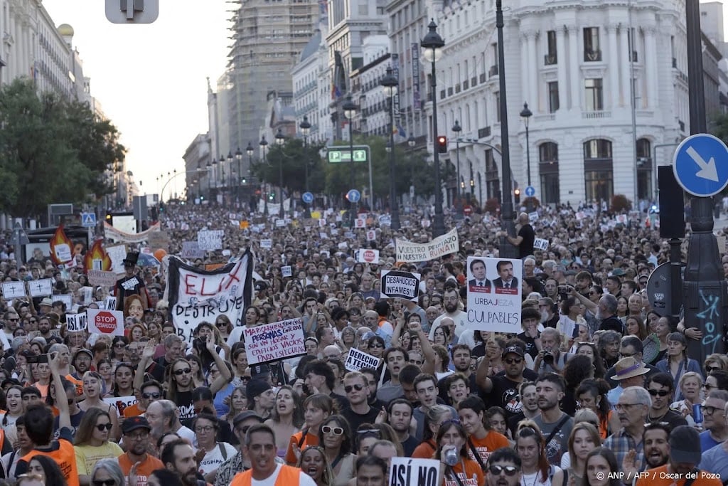Weer protest in Madrid na uithuiszetting van 87-jarige vrouw