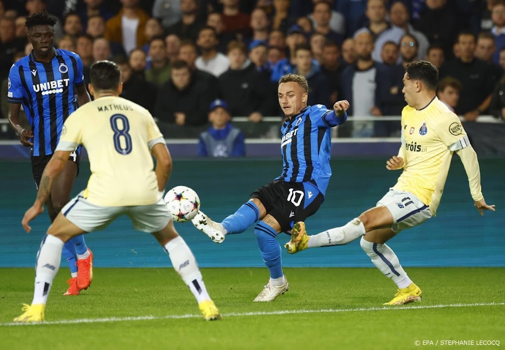 Club Brugge thuis hard onderuit tegen FC Porto 
