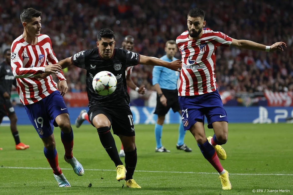 Atlético klaar in Champions League na 2-2 tegen Leverkusen