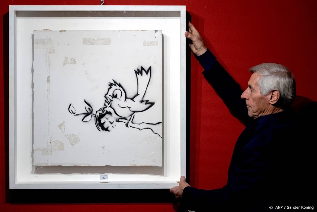 Kunstwerk Banksy brengt 170.000 euro op bij veiling Zwolle