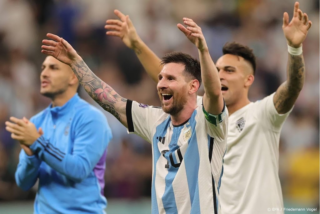 Messi opgelucht na zege voetballers Argentinië