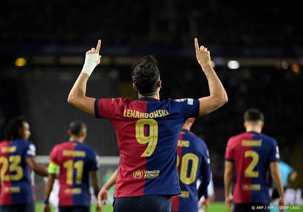 Barça wint mede door 100e goal Lewandowski van Stade Brest 