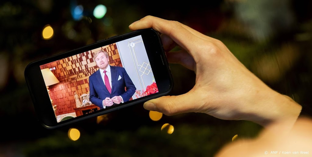Kersttoespraak Willem-Alexander trekt op tv 1,8 miljoen kijkers