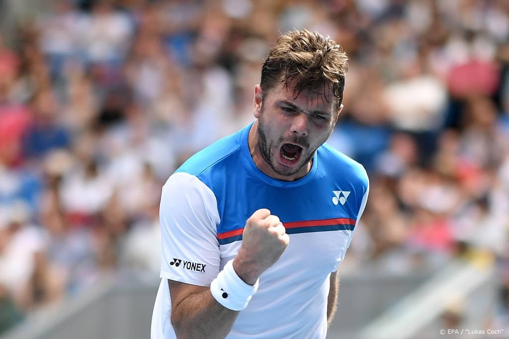 Tennisser Wawrinka verrast Medvedev in Melbourne