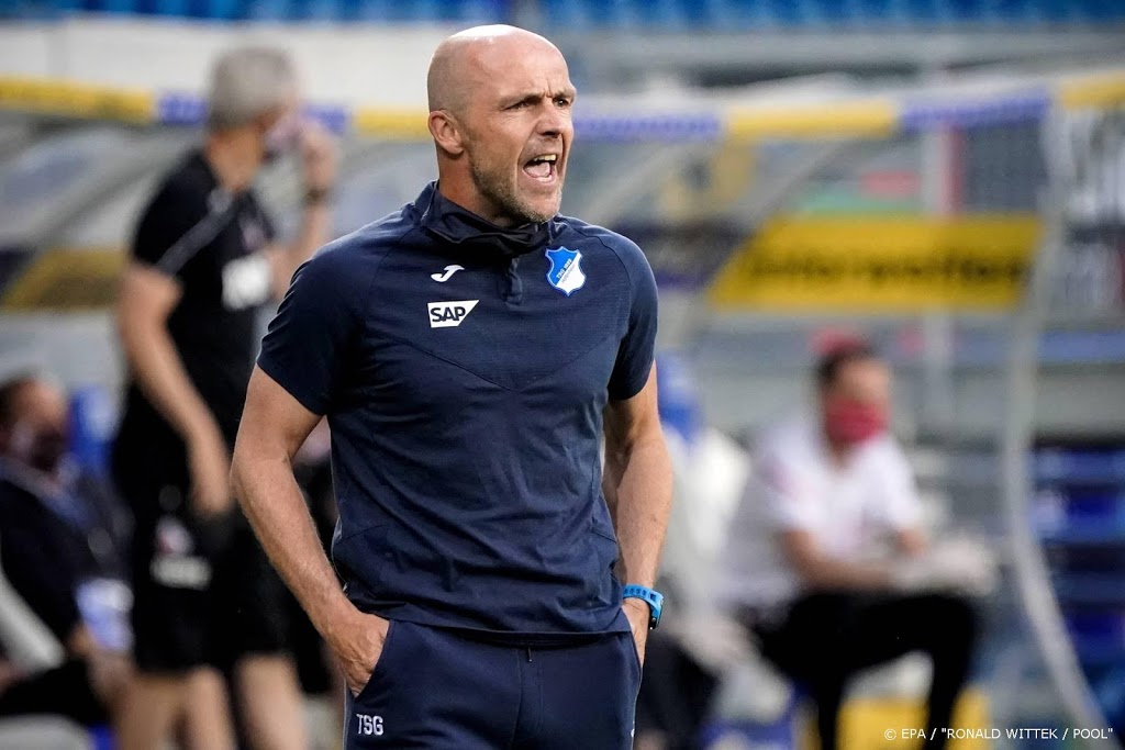 Coach Schreuder van Hoffenheim: twijfel beheerste de ploeg