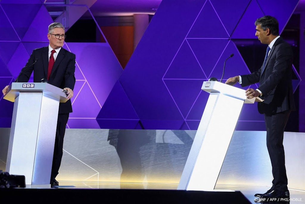 Persoonlijke aanvallen Sunak en Starmer in laatste Britse debat