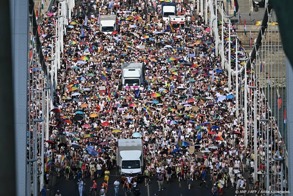 Meer dan 10.000 bij eerste Pride Boedapest sinds aftreden Orbán
