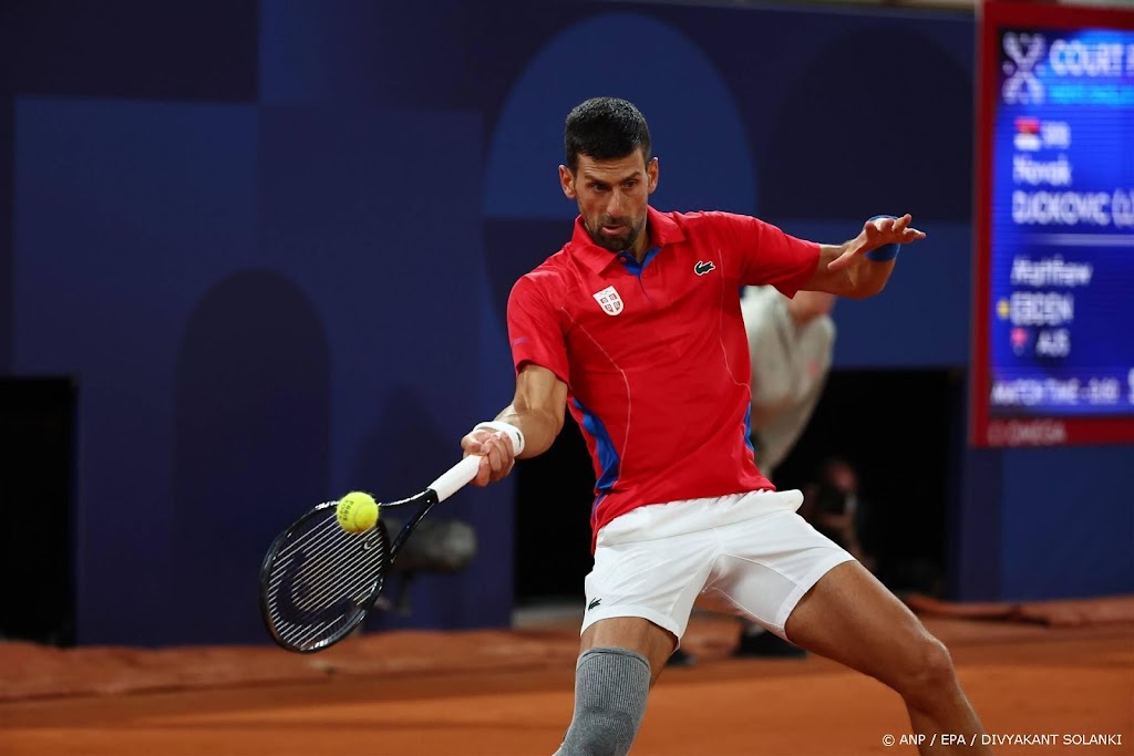 Djokovic staat slechts één game af in eerste wedstrijd op Spelen