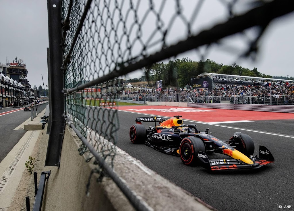 Verstappen rijdt tweede tijd in derde training voor GP België