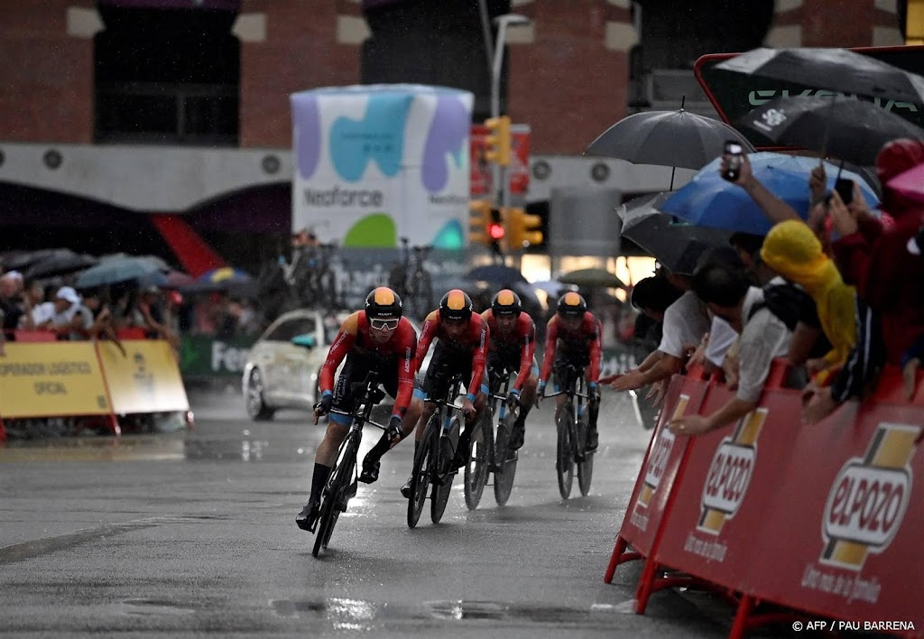 Tijden tweede rit van Vuelta vanwege weer opgemaakt op Montjuïc