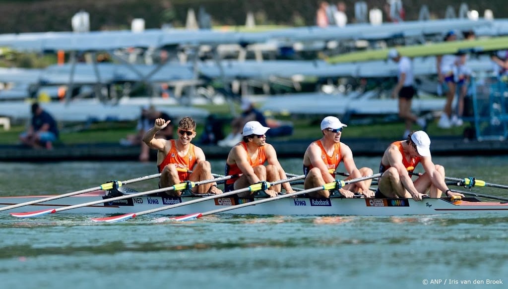 Ook roeiers dubbelvier op de Bosbaan naar finale WK