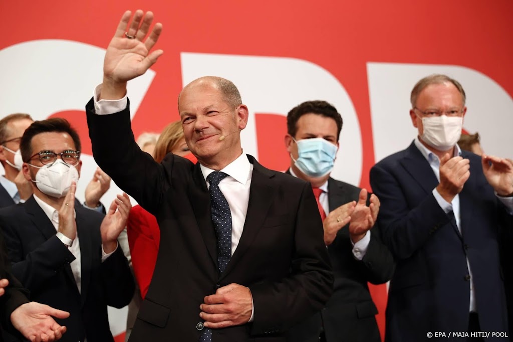 SPD wint de parlementsverkiezingen in Duitsland