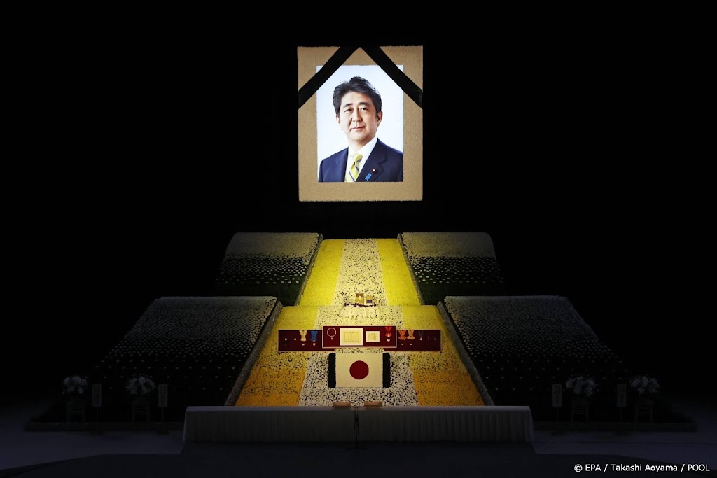 Staatsbegrafenis voor vermoorde Japanse premier Shinzo Abe 