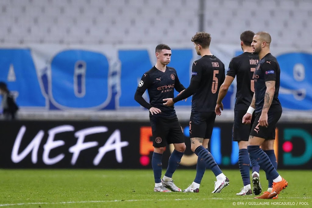 Manchester City soeverein aan kop na 3-0 zege in Marseille