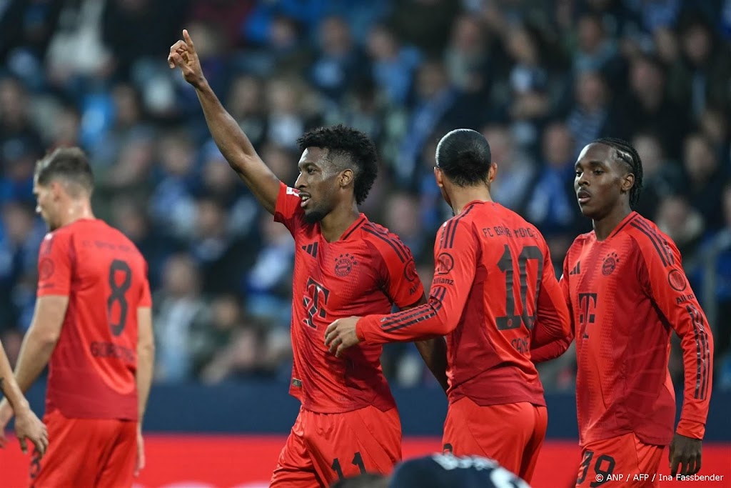 Bayern München scoort vijfmaal en is weer koploper