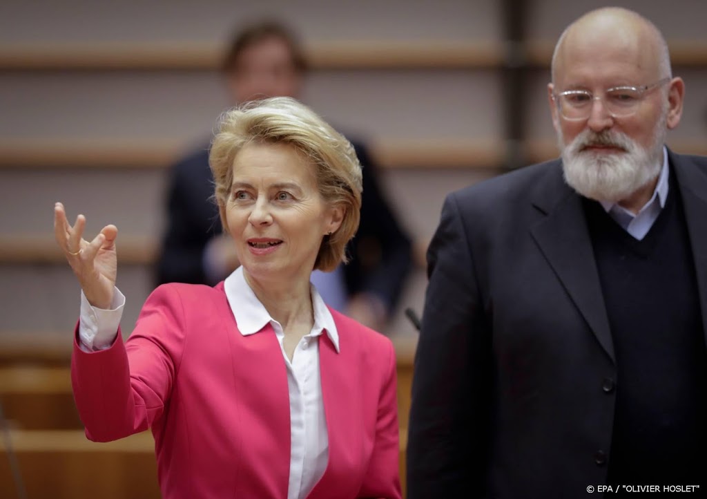 Von der Leyen gelooft in klimaataanpak Timmermans