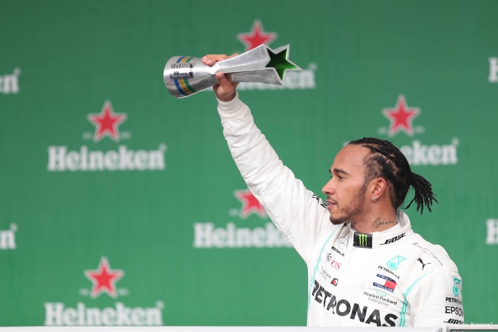 Jubileum voor coureur Hamilton in Abu Dhabi