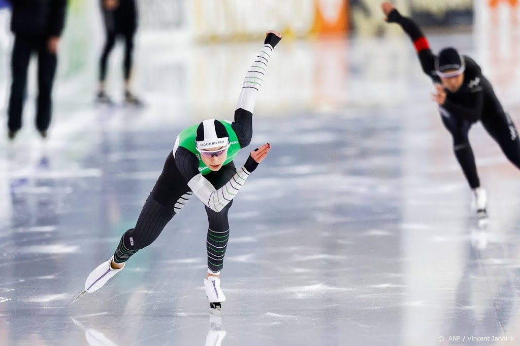 Schaatsster Kok wint eerste 500 meter in Thialf met sterke tijd