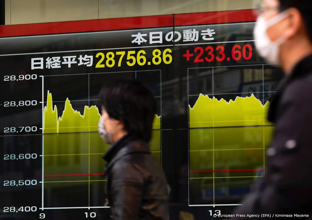 Nikkei flink lager na verkoopgolf op Wall Street