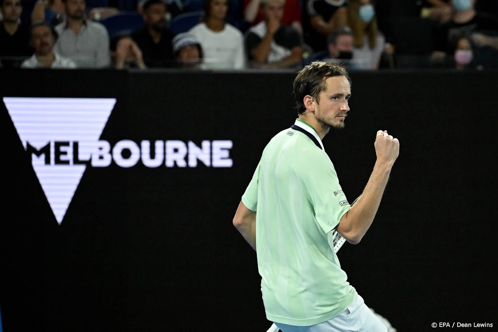 Russische tennisser Medvedev weer in finale Australian Open