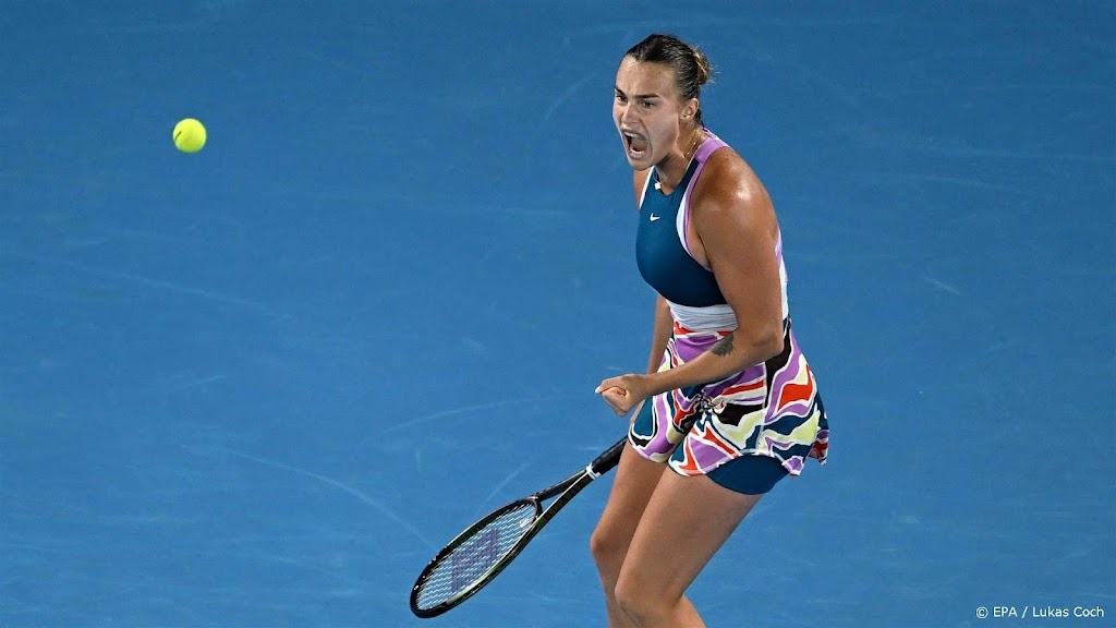 Sabalenka pakt op Australian Open haar eerste grandslamtitel