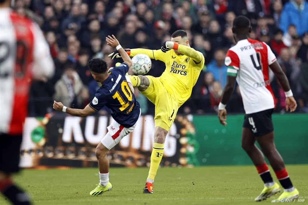Keeper Bijlow baalt van gelijkspel van Feyenoord tegen FC Twente