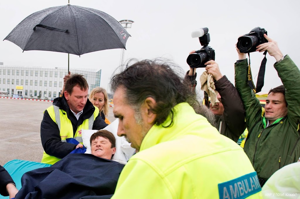 Enige gipsvlucht van het jaar komt aan in Rotterdam