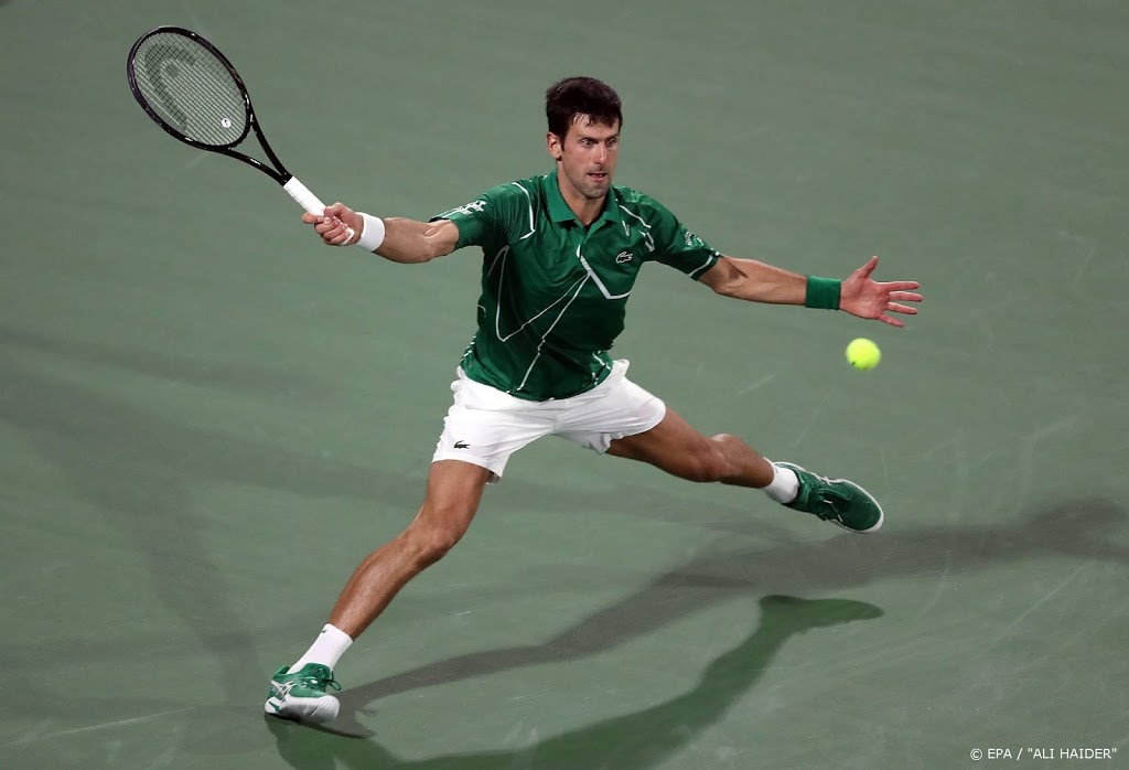 Djokovic en Tsitsipas tennissen finale in Dubai