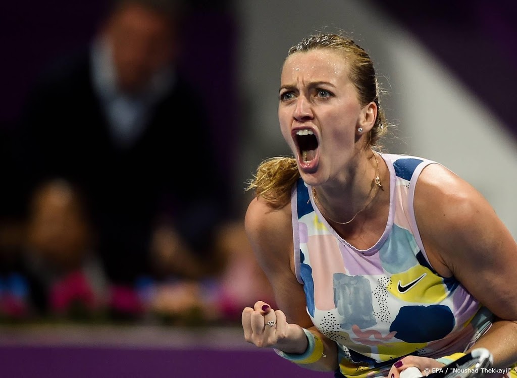 Tennissters Kvitova en Sabalenka naar finale in Dubai