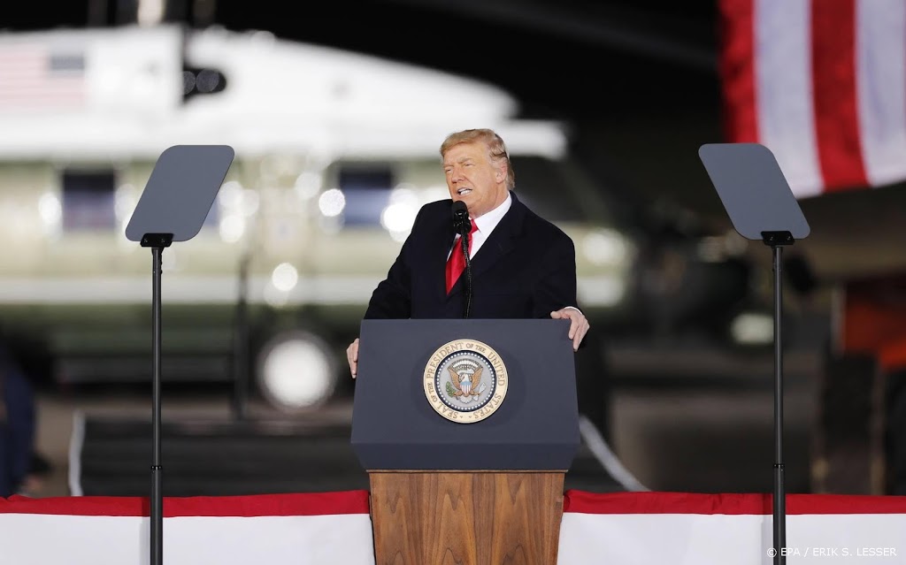 Trump houdt eerste toespraak sinds vertrek uit Witte Huis