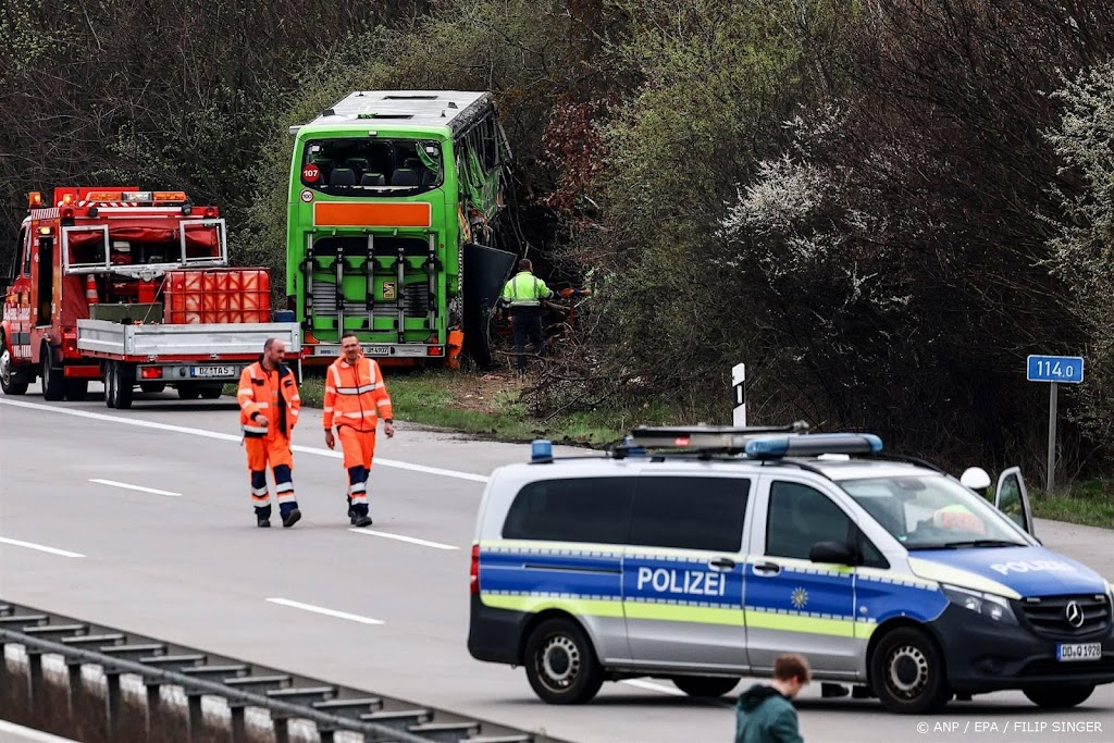 Vier dodelijke slachtoffers busongeval bij Leipzig zijn vrouwen