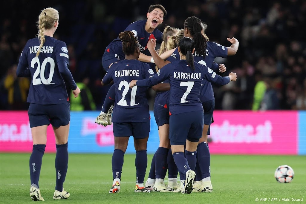 Voetbalsters PSG bereiken halve finales Champions League