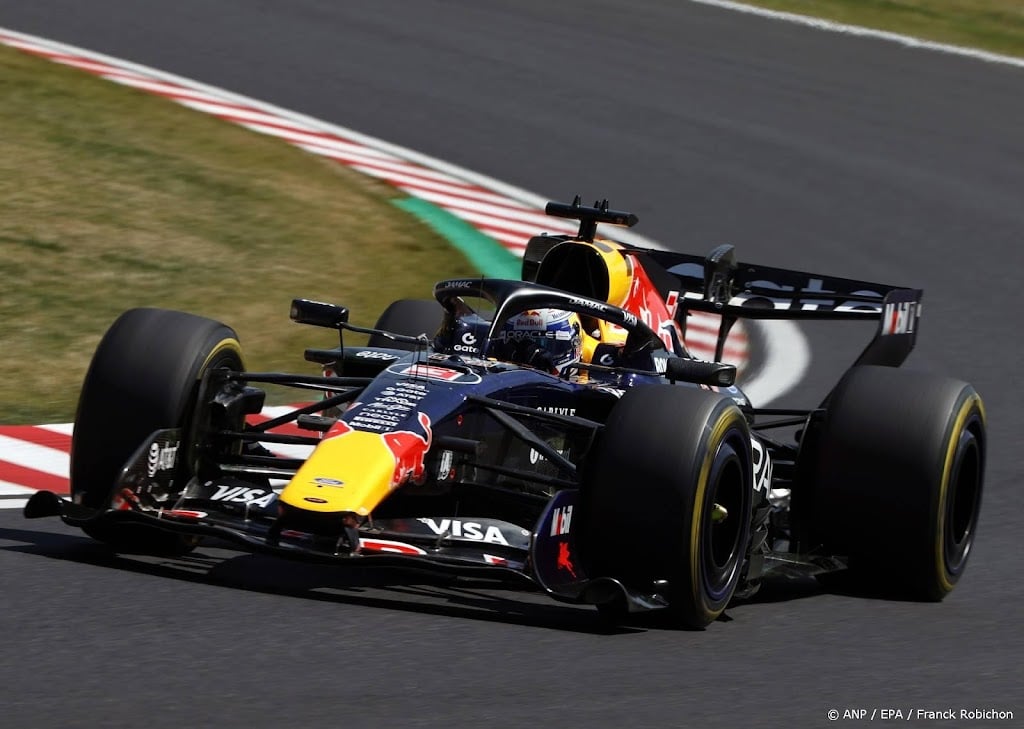 Verstappen rijdt achtste tijd bij derde vrije training in Japan