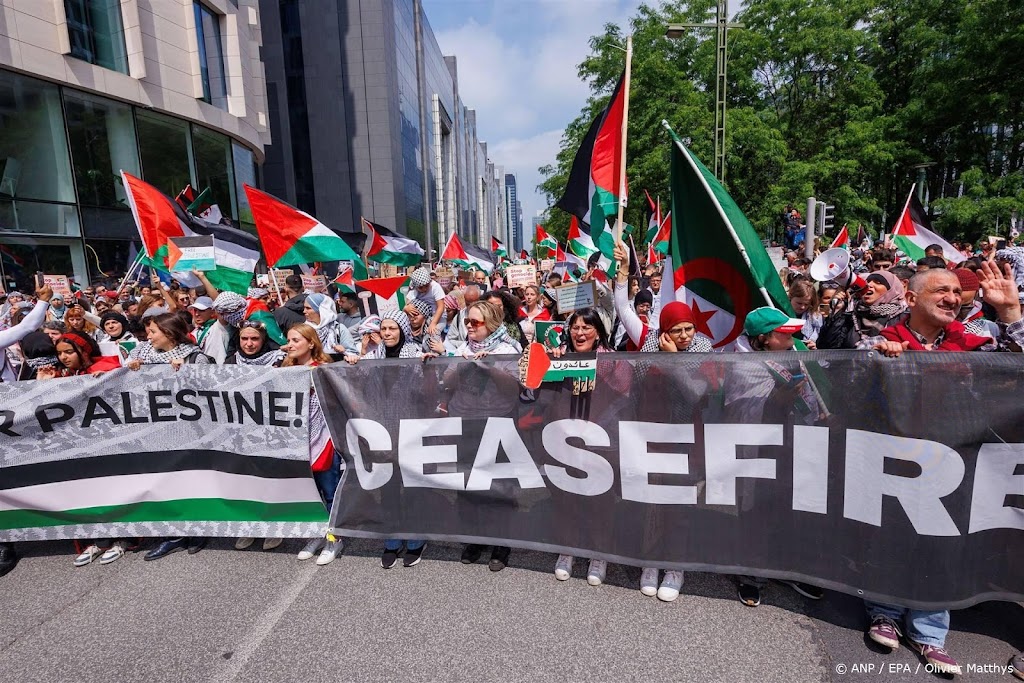 Betoging bij Israëlische ambassade in België met geweld beëindigd