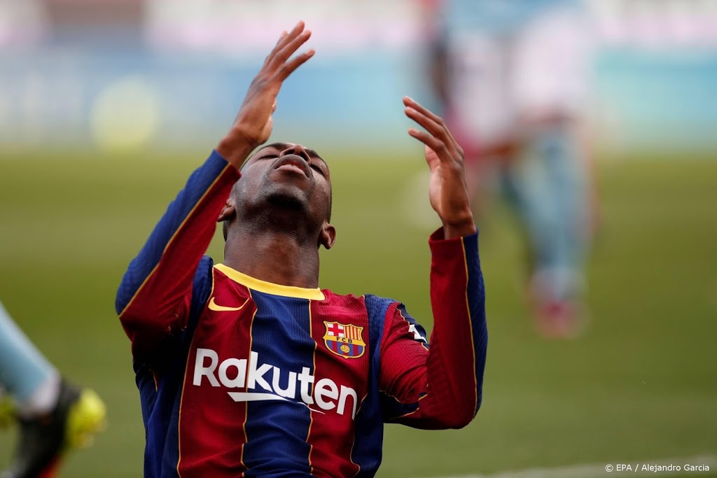 Barcelona moet het maanden doen zonder voetballer Dembélé
