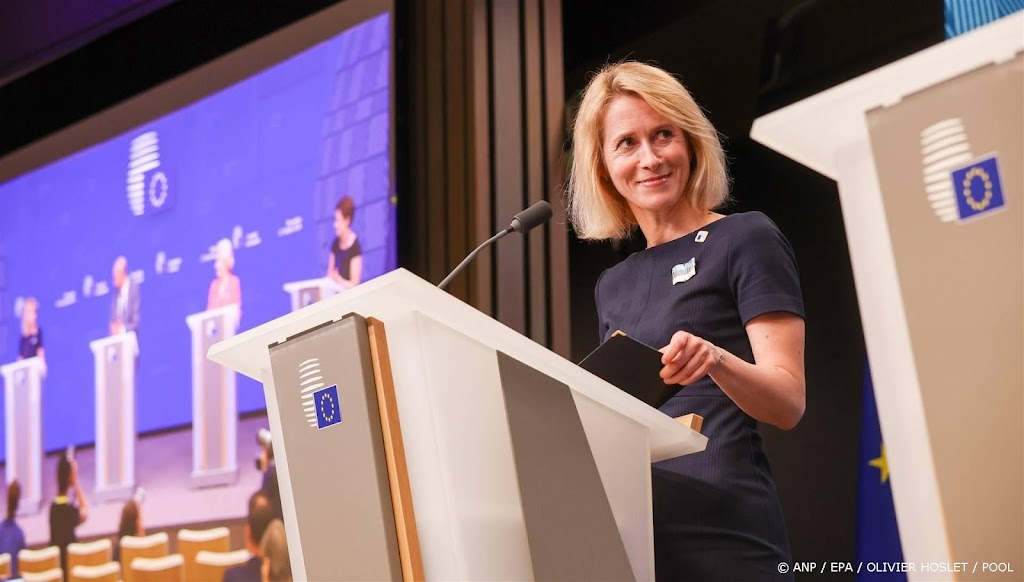 Estse premier Kallas 'vereerd' met voordracht EU-buitenlandchef 