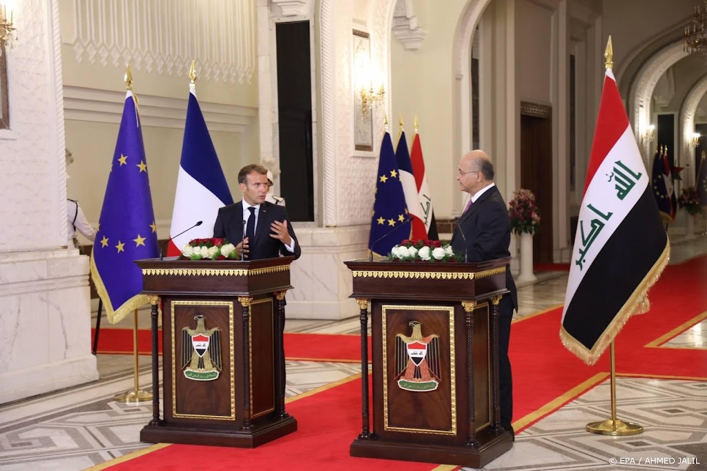 Fransen blijven volgens Macron in Irak zo lang als nodig is