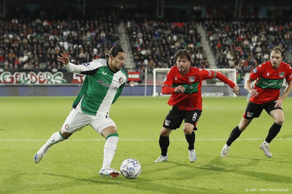 Feyenoord redt punt in moeizame wedstrijd bij NEC