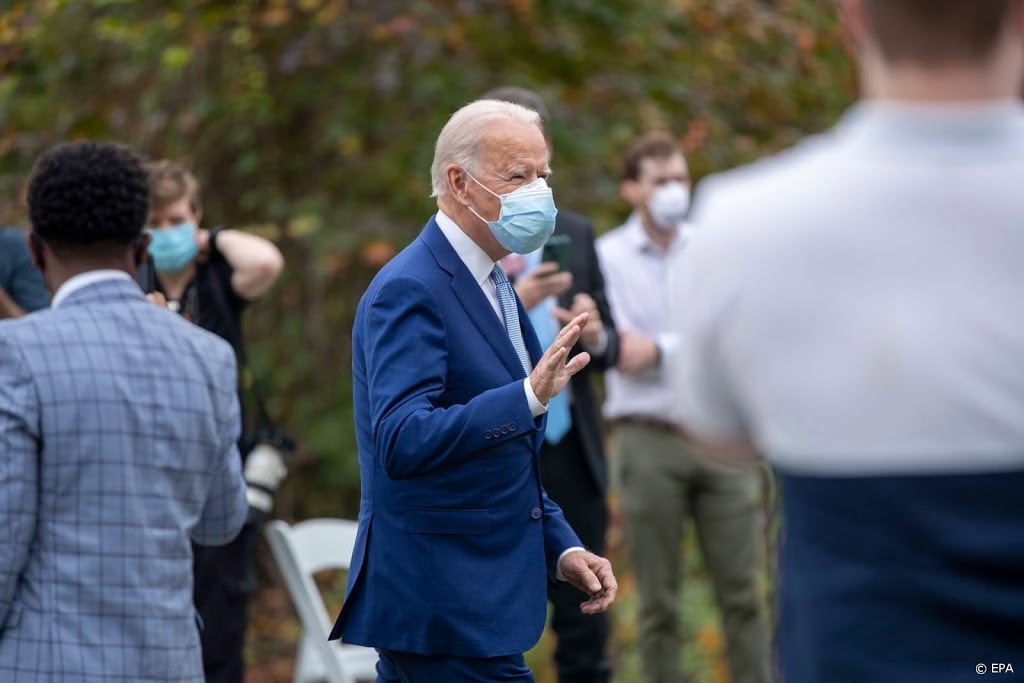Trumps uitdager Joe Biden heeft gestemd