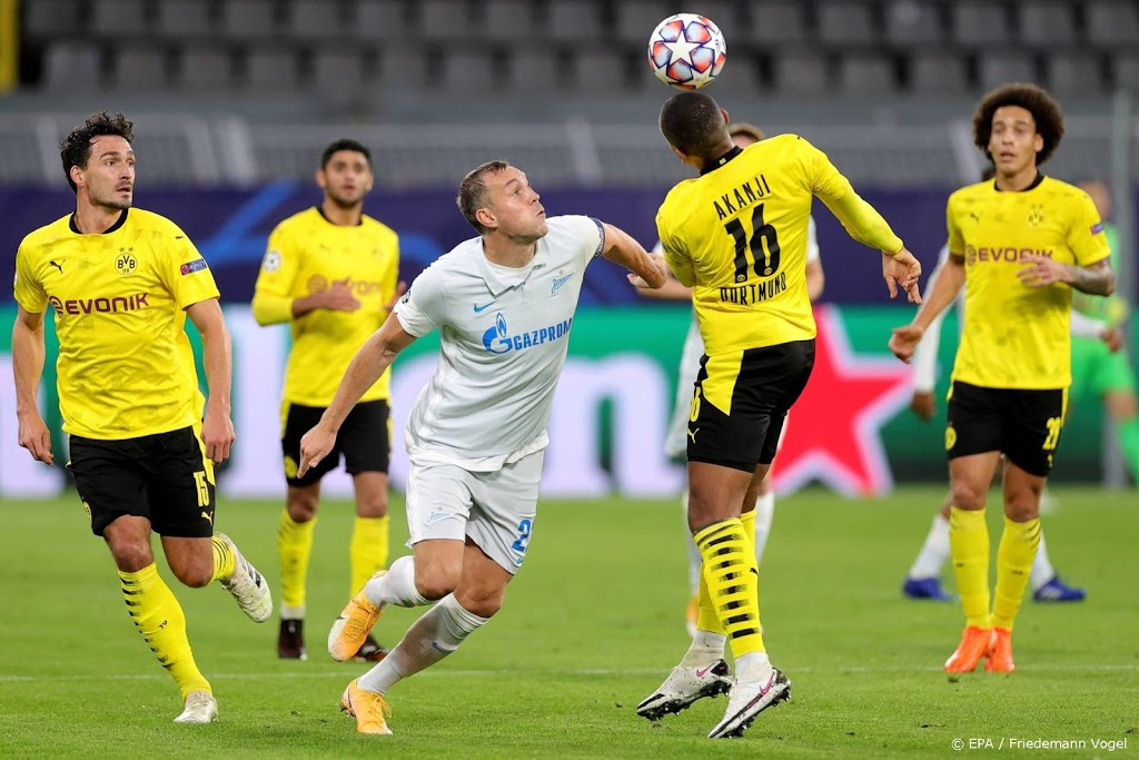 Dortmund pakt eerste zege, Brugge en Lazio gelijk 