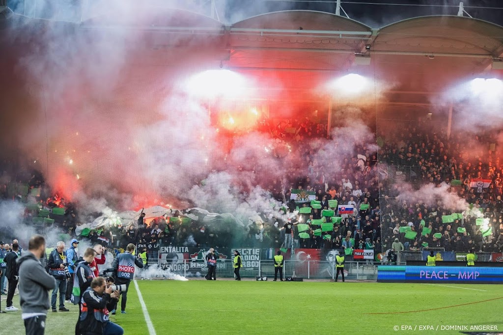 Zeven Nederlanders vast voor ongeregeldheden rond Graz-Feyenoord