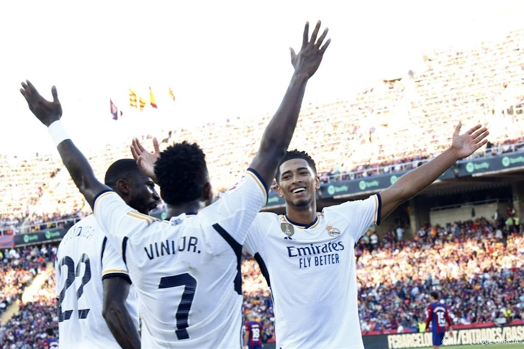Bellingham helpt Real Madrid aan uitzege op FC Barcelona 