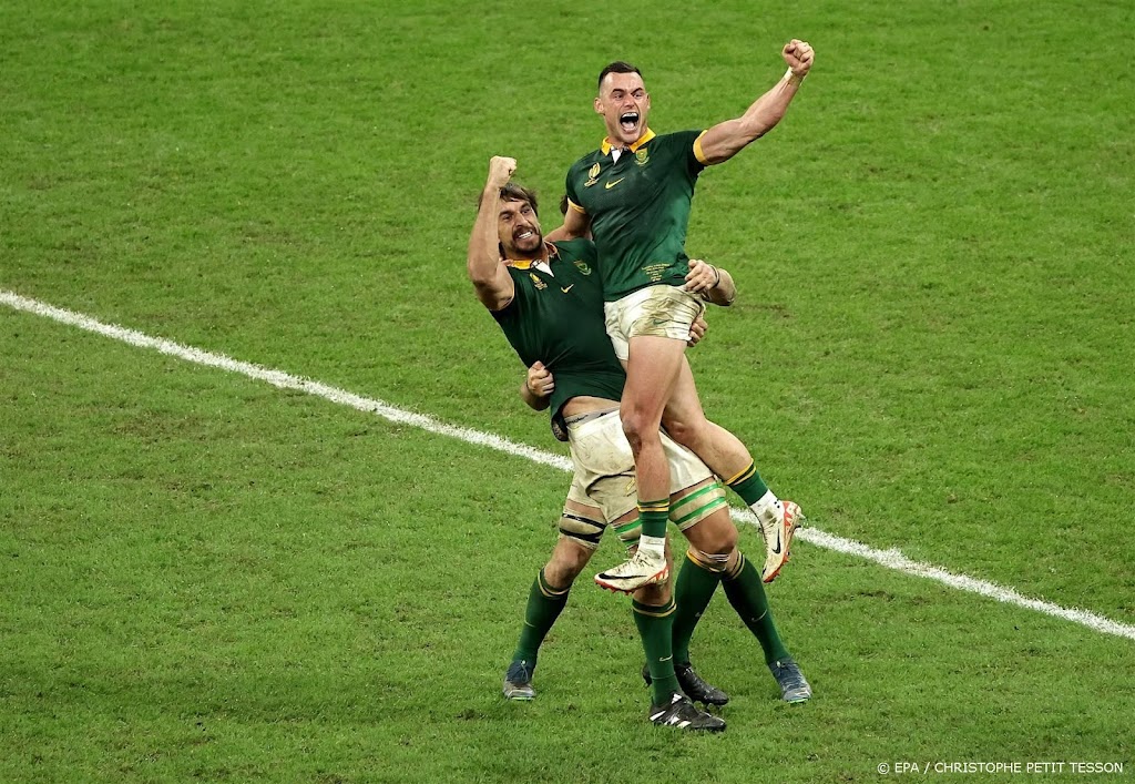 Rugbyers Zuid-Afrika prolongeren wereldtitel