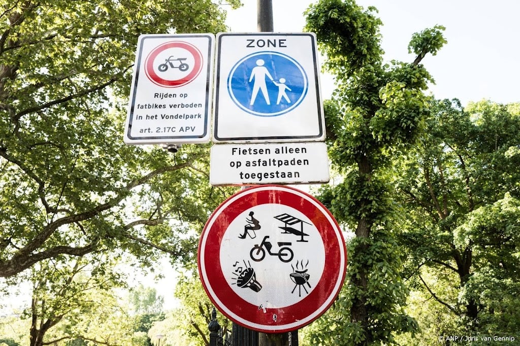 Fatbikeverbod Vondelpark in Amsterdam blijft, geen uitbreiding