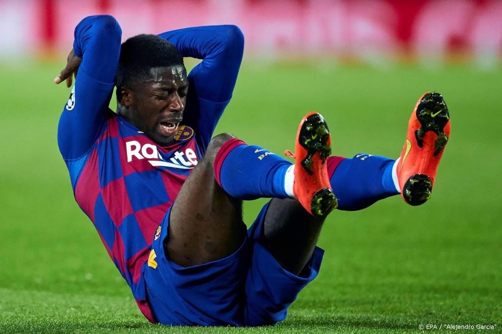 Spierblessure Barcelona-aanvaller Dembélé