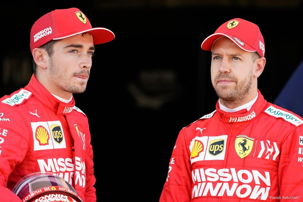 Ferrari: reprimande Vettel en Leclerc volstaat