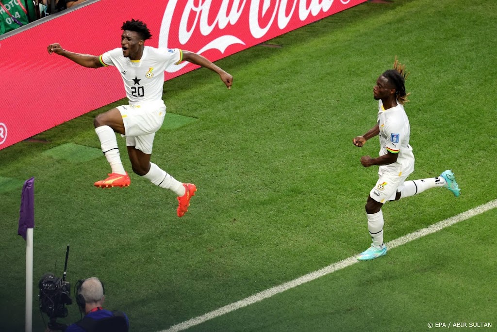Ajacied Kudus helpt Ghana met twee treffers aan WK-zege 